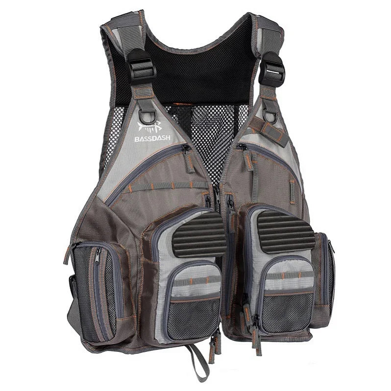 Breathable Fishing Vest Outdoor Sports Fly Swimming Adjustable Vest Fishing Tackle