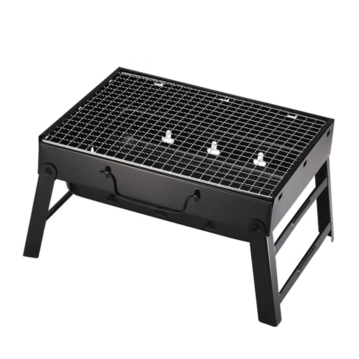 Portable BBQ Charcoal Grill Stainless Steel Small Mini BBQ Tool Kit Outdoor Cooking Camping Picnic Beach Portable BBQ - Jimmys Supplies