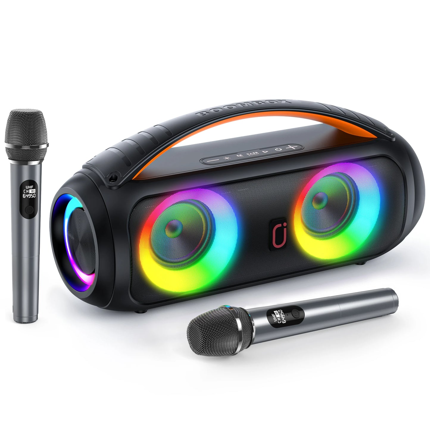FanFun D16T Portable Bluetooth Speaker Loud Boombox Speaker with Subwoofer Powerful Deep Bass Stereo Sound IP65 Waterproof - Jimmys Supplies