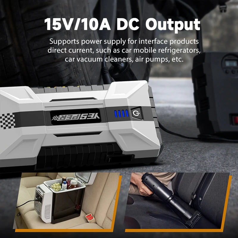 YESPER 1000A Car Jump Starter Power Bank 12000mAh Portable Battery - Jimmys Supplies