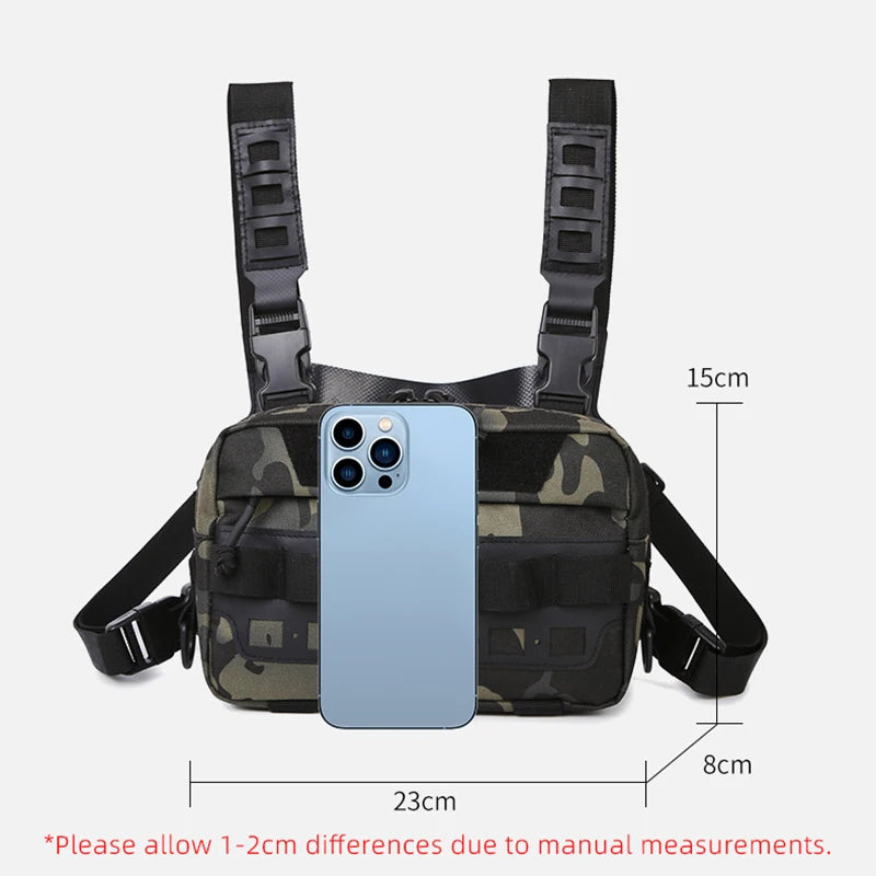 Fishing Vest Bag Men's Camo Fishing Lures Utility Tackle Chest Bags Waist Pack Outdoor Mountaineering Camping Hiking Hunting - Jimmys Supplies