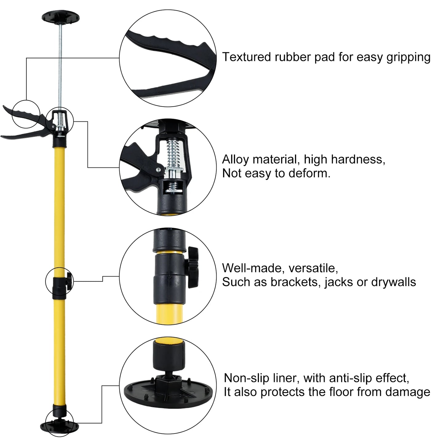2Pcs Telescopic Support Rod Hand Lifting Jack Tool Set - Jimmys Supplies