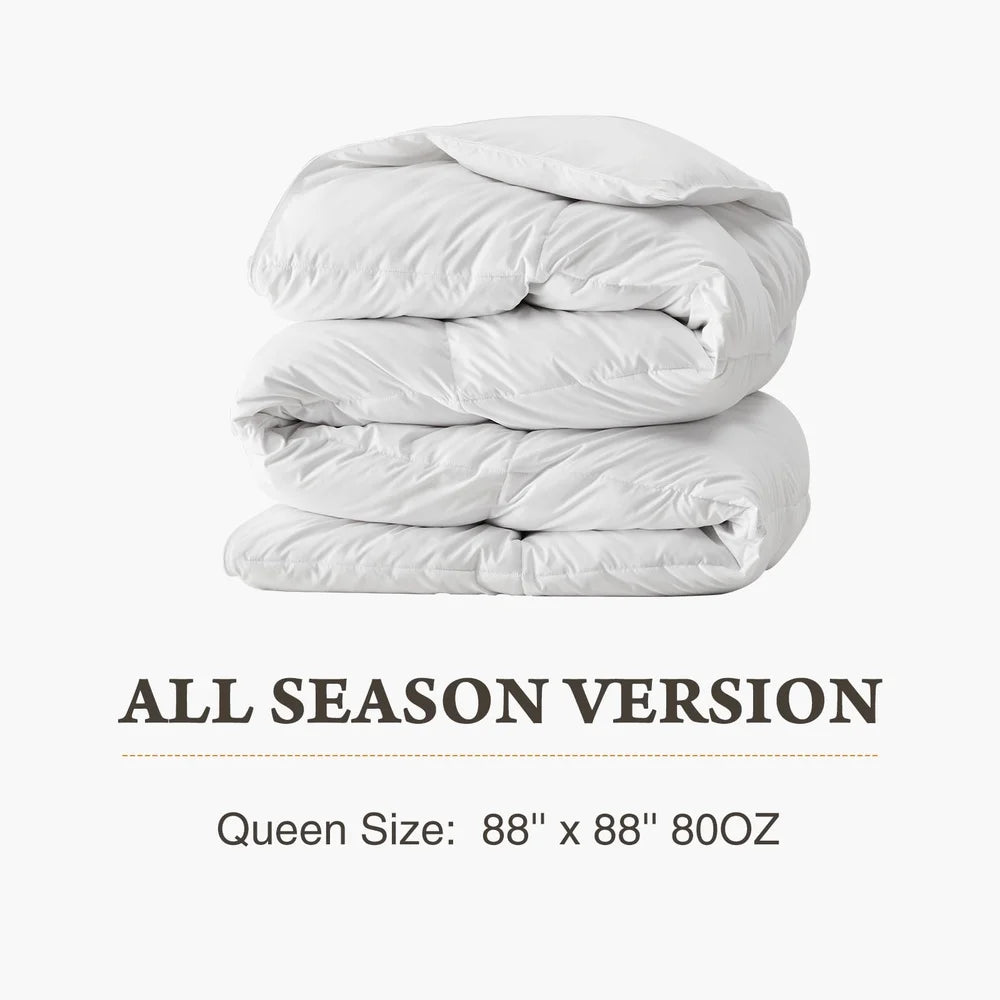 Lightweight Down Alternative Duvet Insert Queen Size Comforter Hypoallergenic Soft Breathable Bedding with Corner Tabs Easy Use