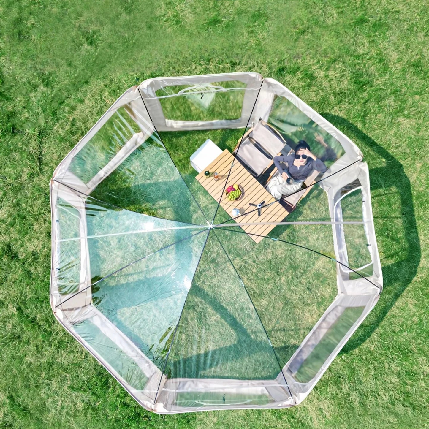 Outdoor Transparent Tent Portable Folding Camping Thickening Tent Starry Sky Bubble House Shade Winter Sunshine Wind/Waterproof - Jimmys Supplies