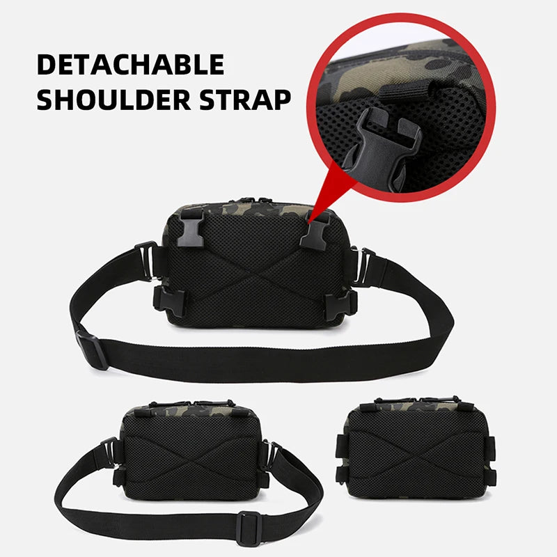 Fishing Vest Bag Men's Camo Fishing Lures Utility Tackle Chest Bags Waist Pack Outdoor Mountaineering Camping Hiking Hunting - Jimmys Supplies