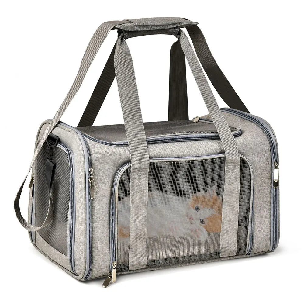Dog Carrier Bag Soft Side Backpack Cat Pet Carriers Airline Approved - Jimmys Supplies