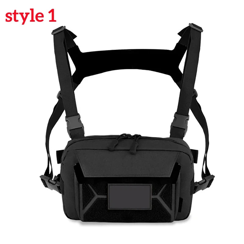 Fishing Vest Bag Men's Camo Fishing Lures Utility Tackle Chest Bags Waist Pack Outdoor Mountaineering Camping Hiking Hunting - Jimmys Supplies