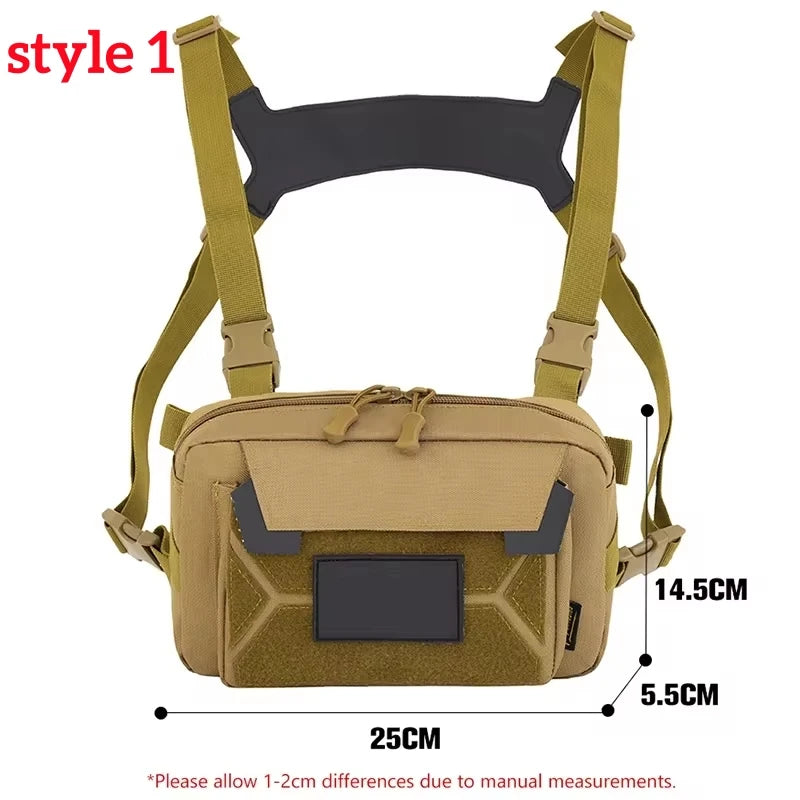 Fishing Vest Bag Men's Camo Fishing Lures Utility Tackle Chest Bags Waist Pack Outdoor Mountaineering Camping Hiking Hunting - Jimmys Supplies