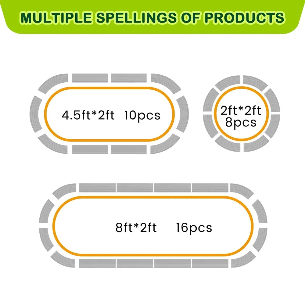 Galvanized Oval Raised Garden Bed 2 Pcs Metal Planter Box Enhanced Drainage Easy Assembly Outdoor Vegetable Flower Growing