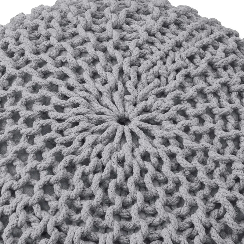 Pouf Ottoman Foot Rest Stuffed 20 Inch Cozy Cotton Pouf - Jimmys Supplies
