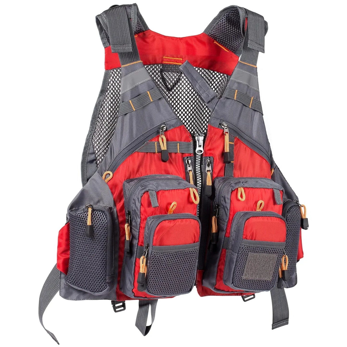 Breathable Fishing Vest Outdoor Sports Mountaineering Hiking Cycling Adjustable Fly Fishing Swim Vest Fishing Tackle