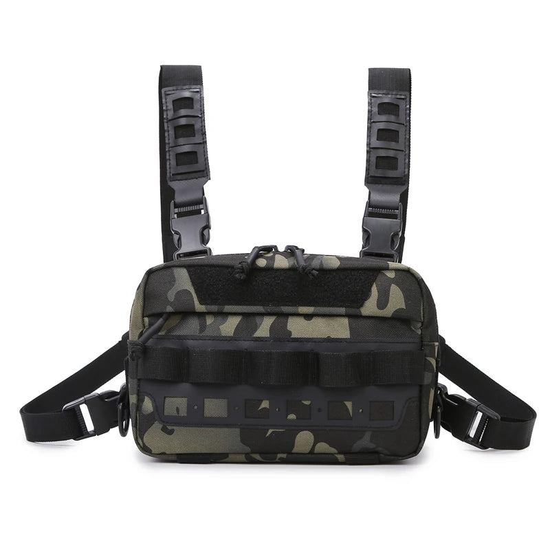Fishing Vest Bag Men's Camo Fishing Lures Utility Tackle Chest Bags Waist Pack Outdoor Mountaineering Camping Hiking Hunting - Jimmys Supplies