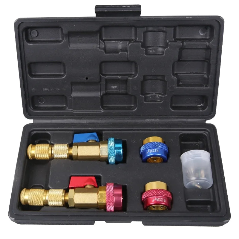 Quick Disassembly and Install of Air Conditioner Valve Core Without Refrigerant Leakage for R134A and R1234YF