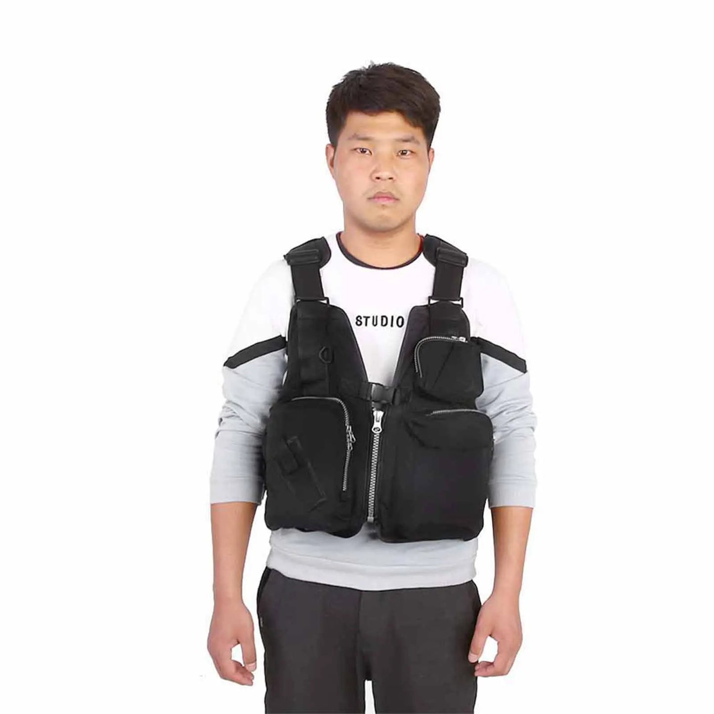 Outdoor Wearing Unisex Adults Fishing Jacket Fishing Vest Waistcoat