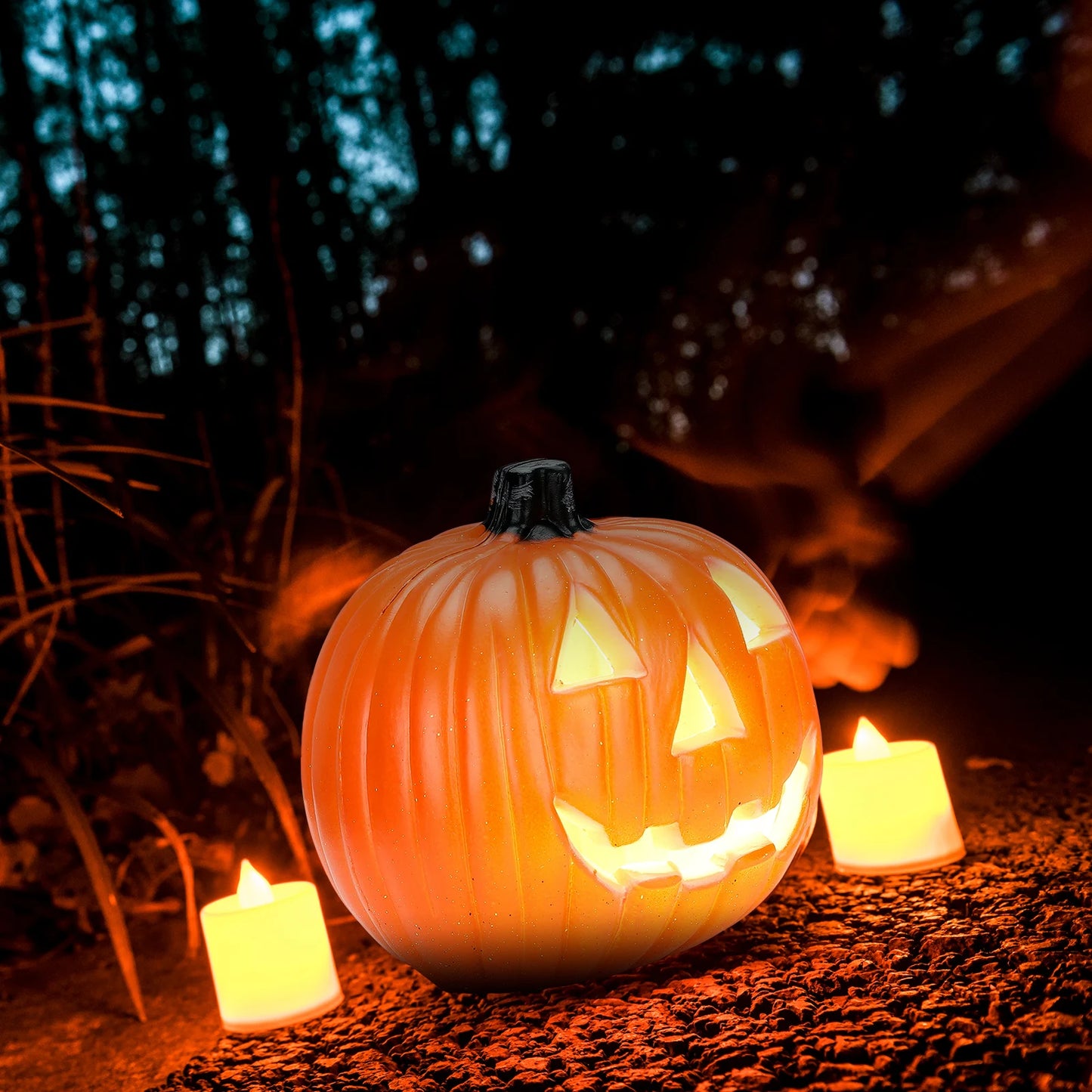 1Pc Decorative Pumpkin Halloween Props Lantern Decor Pumpkin Decoration Pumpkin Light Outdoor Halloween Decorationsation