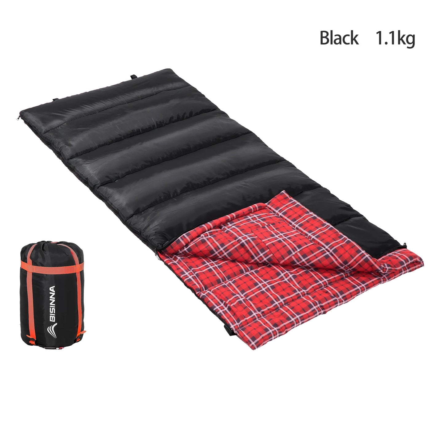 BISINNA Camping Sleeping Bag 3 Season Ultralight Backpacking Sleeping Bag Spliceable Travel Bag for Outdoor Hiking Picnic