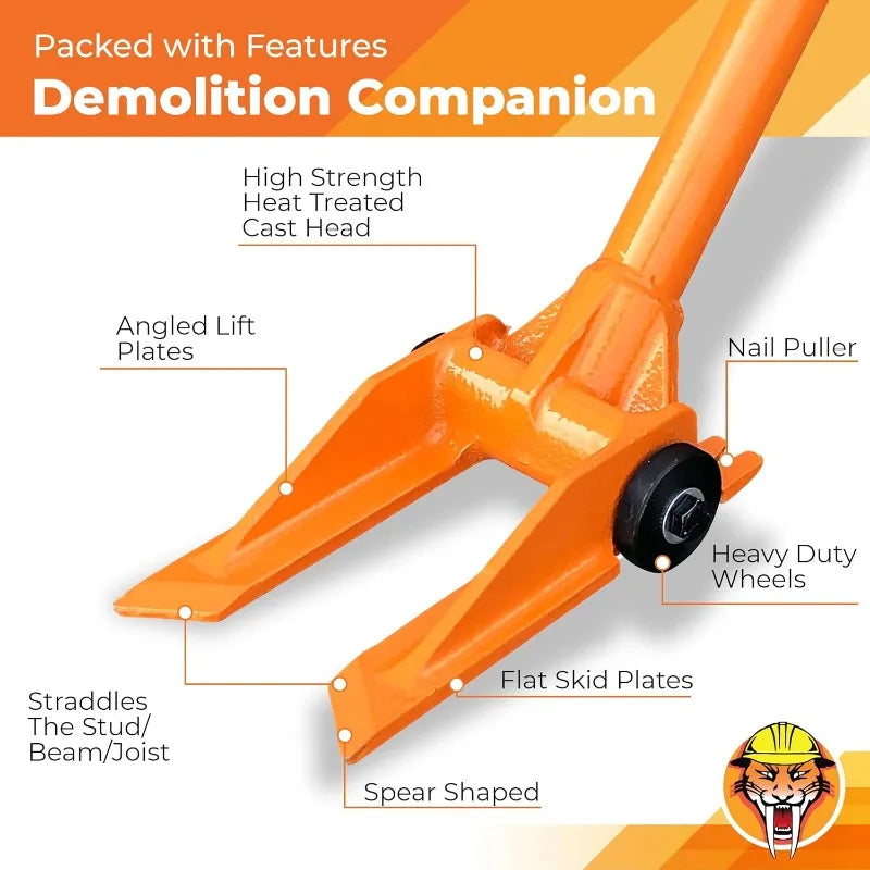 60 Inch Round Handle Demolition Bar Ultimate Flooring Tool - Jimmys Supplies