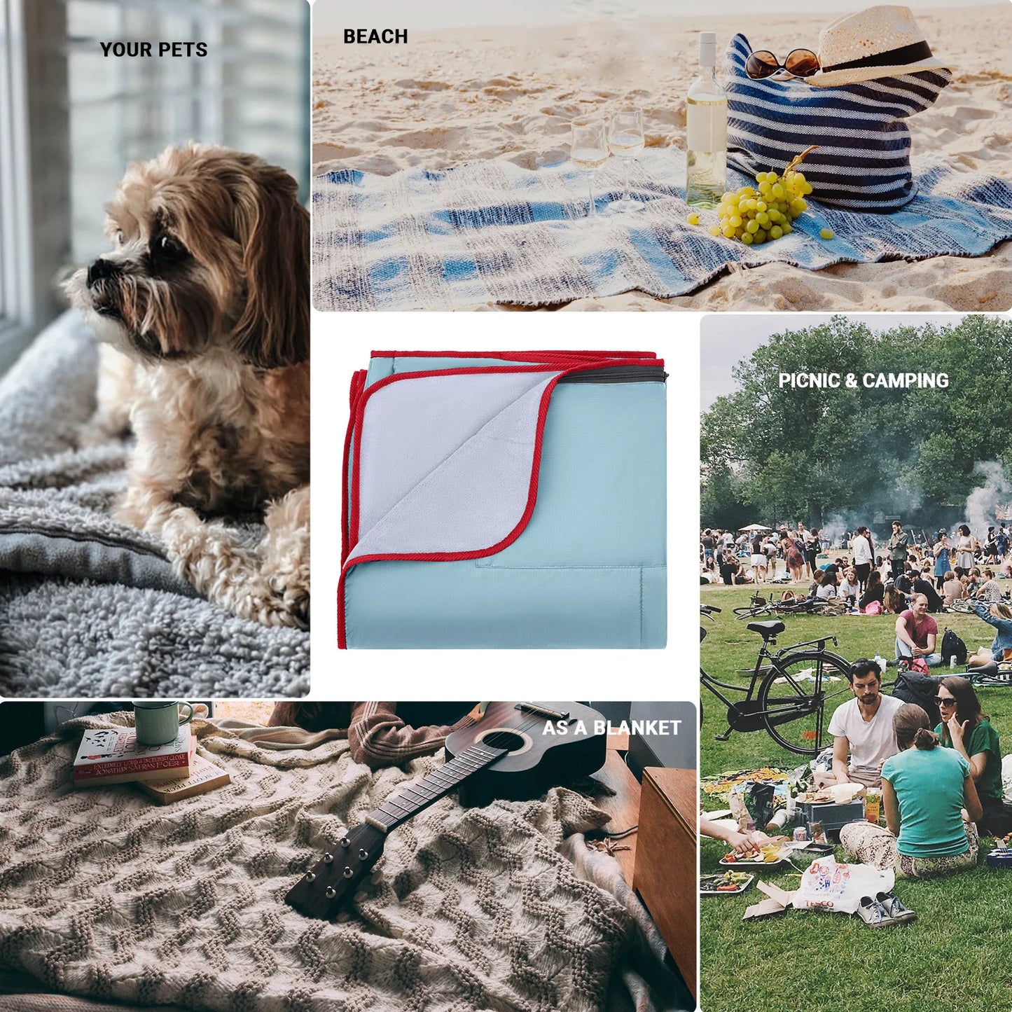 KingCamp Outdoor Picnic Blanket Extra Large Lightweight Mat - Jimmys Supplies