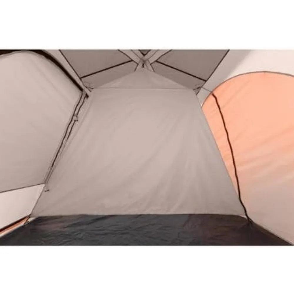 11 Person 3 Room 14' x 14' Instant Cabin Tent Orange - Jimmys Supplies