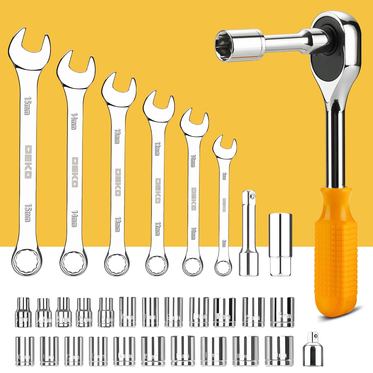 DEKO 228Pcs Socket Wrench Auto Repair Tool Combination Set - Jimmys Supplies