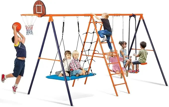 Outdoor Swing Sets for Backyard Heavy Duty A-Frame Set - Jimmys Supplies