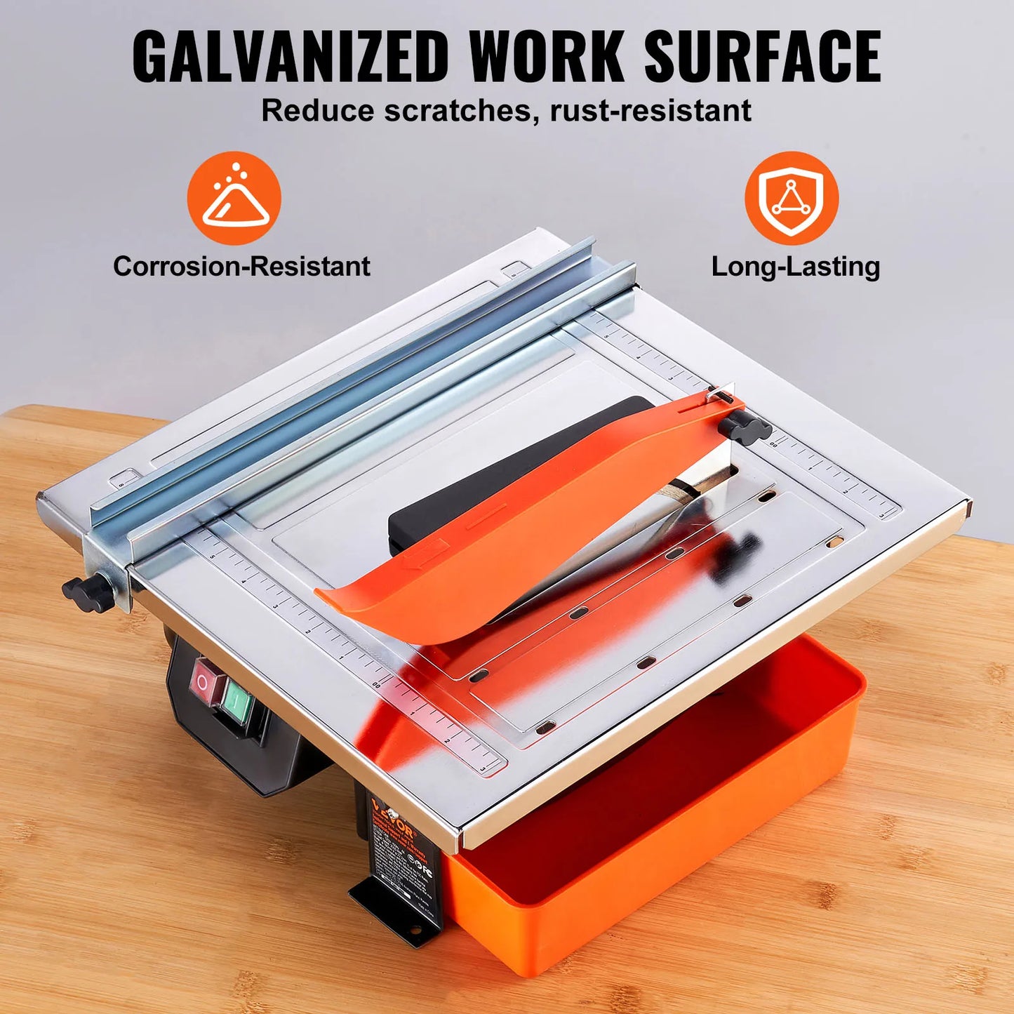 VEVOR Wet Tile Saw 7 Inch with 65Mn Steel Blade and Motor - Jimmys Supplies