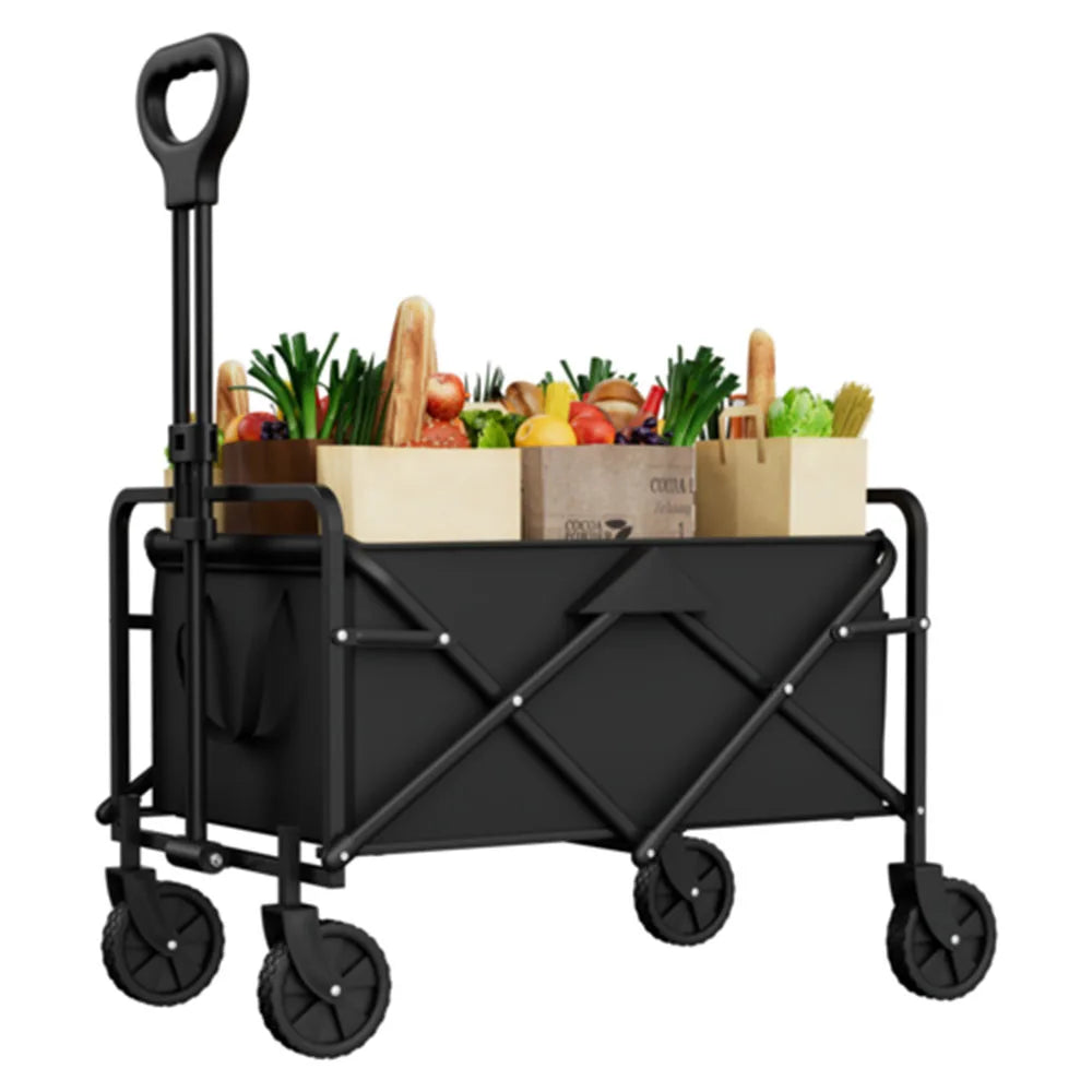 Foldable Garden Wagon Cart Portable Camping Trolley ,Outdoor Multi-function Foldable Carts Wagon for Beach or Shopping Utility - Jimmys Supplies