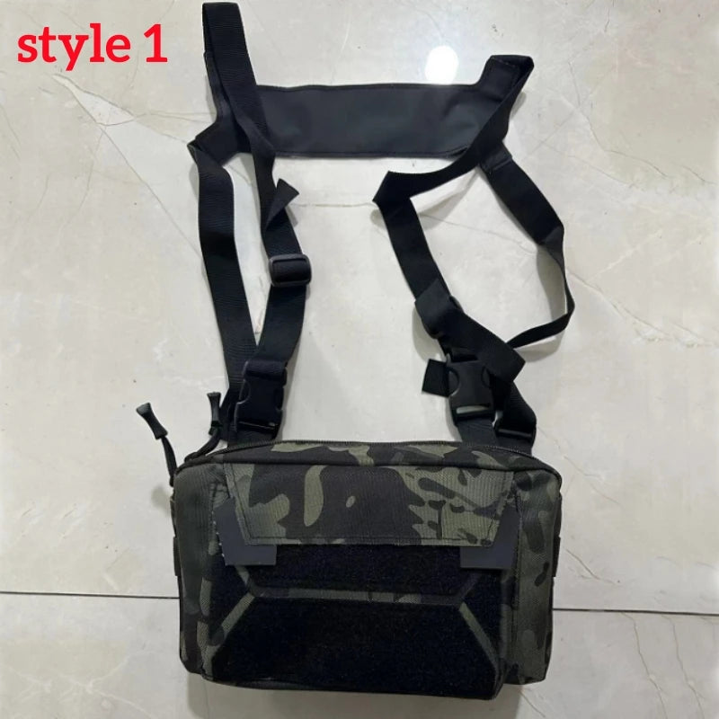 Fishing Vest Bag Men's Camo Fishing Lures Utility Tackle Chest Bags Waist Pack Outdoor Mountaineering Camping Hiking Hunting - Jimmys Supplies