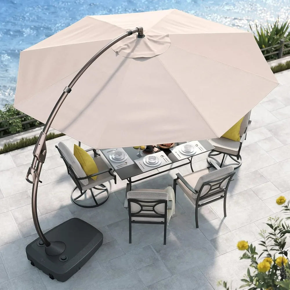 Grand Patio 11FT Cantilever Umbrella with Base for Outdoors - Jimmys Supplies