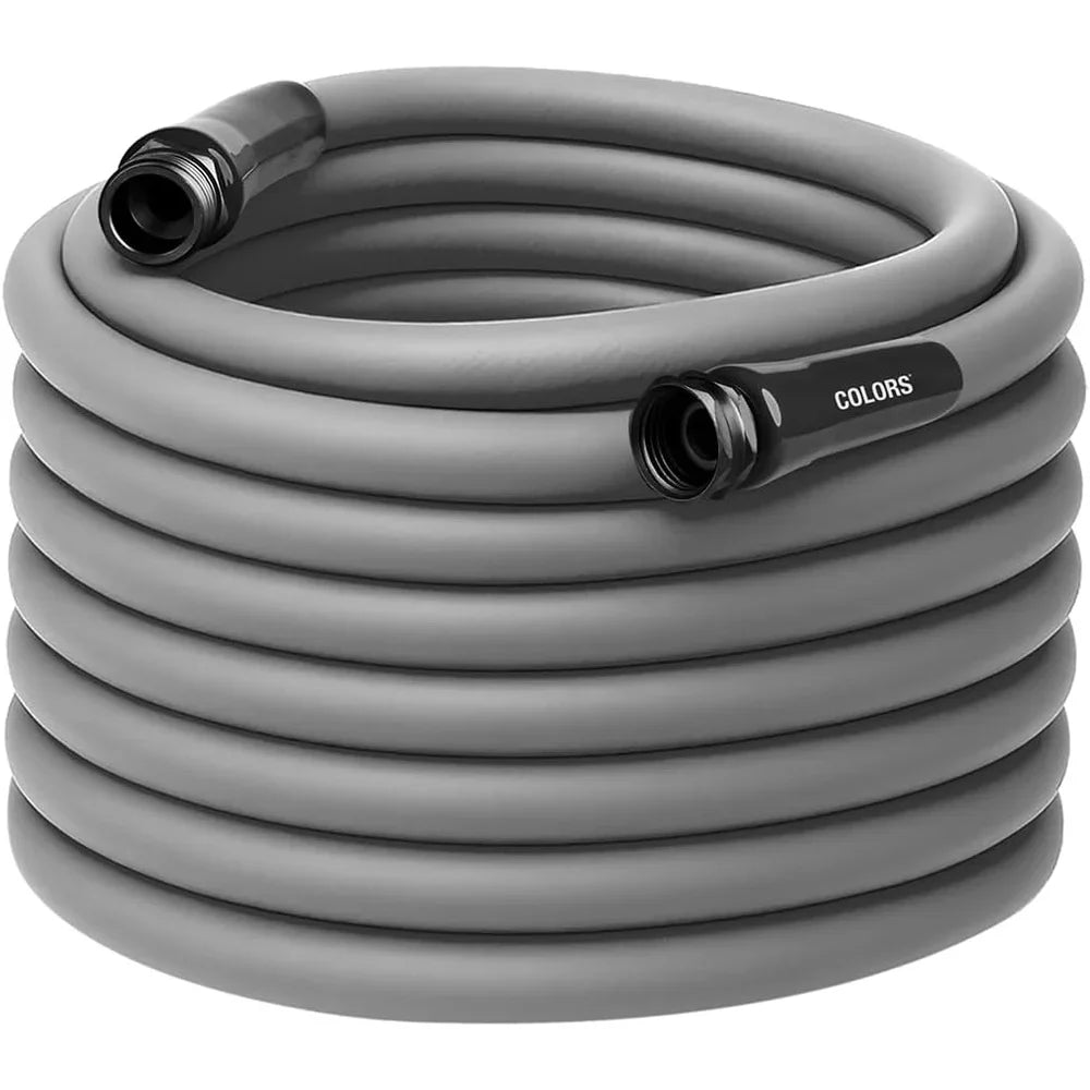 Durable Lightweight All-Weather Hybrid Polymer Garden Hose 5/8in x 100ft Flexible Leak-Free Connections Easy Storage Outdoor Use