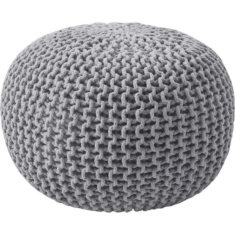 Pouf Ottoman Foot Rest Stuffed 20 Inch Cozy Cotton Pouf - Jimmys Supplies