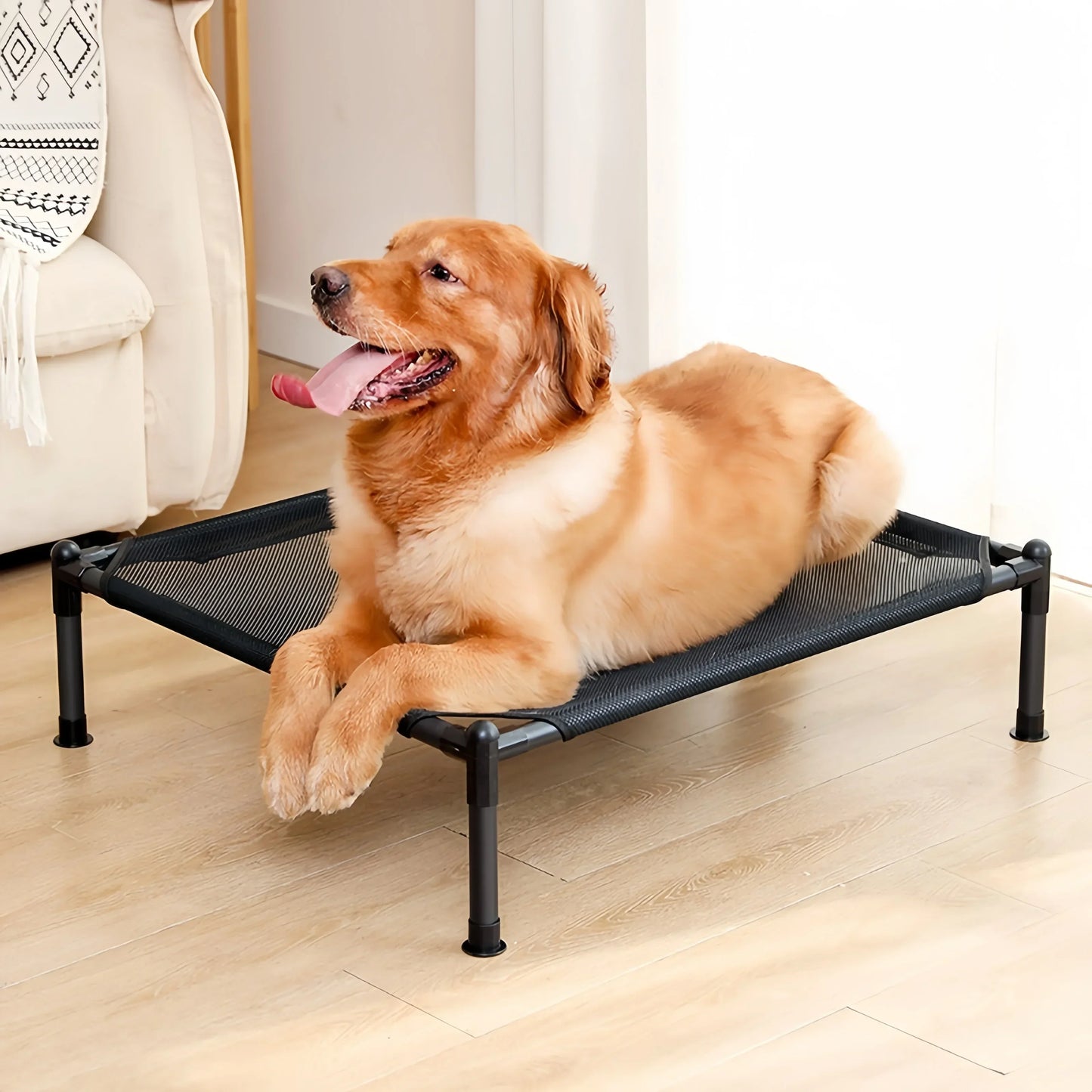 Elevated Pet Bed Dog Cat Folding Pet Camping Bed Cat Dog House Portable Removable Washable Four Seasons Cats Kennel Puppy Beds - Jimmys Supplies