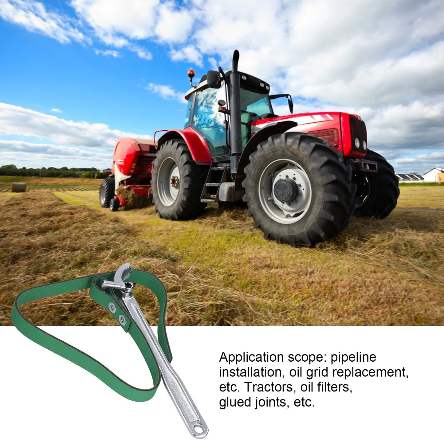 Belt Strap Wrench SK‑201‑12 Multi Purpose Carbon Steel Tool - Jimmys Supplies