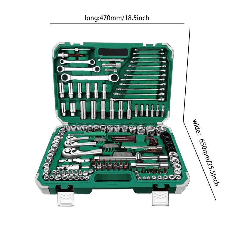 151 Piece Tool Set-General Household Hand Tool Kit,Auto Repair Tool Set, with Plastic Toolbox Storage Case