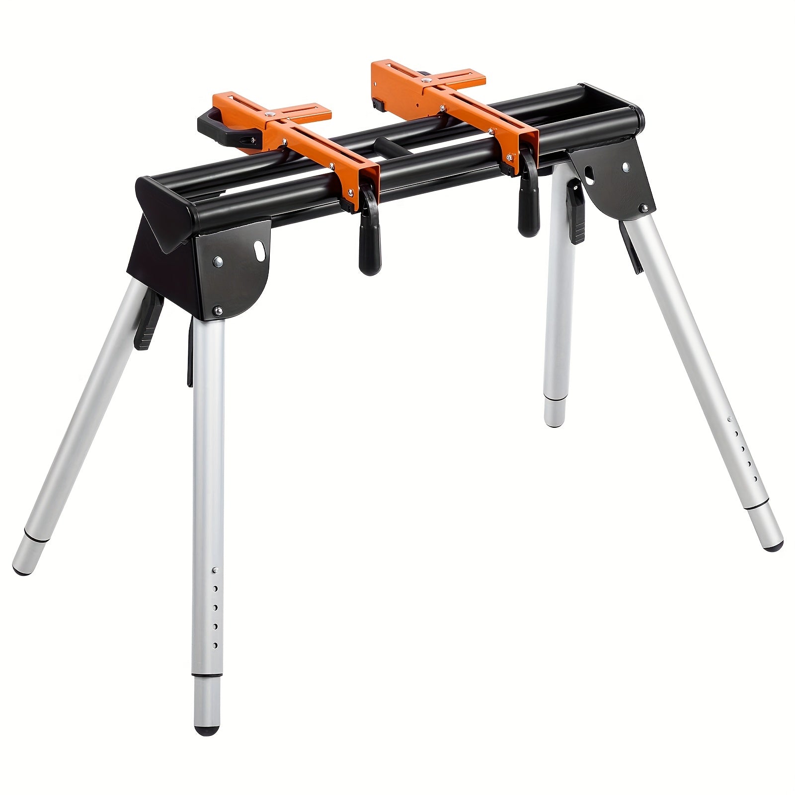 Happybuy Heavy Duty Collapsible Miter Saw Stand with 300 330 550lbs Capacity One Piece Brackets Clamps 36 78 89 Inch Compact and Foldable for Easy Storage - Jimmys Supplies