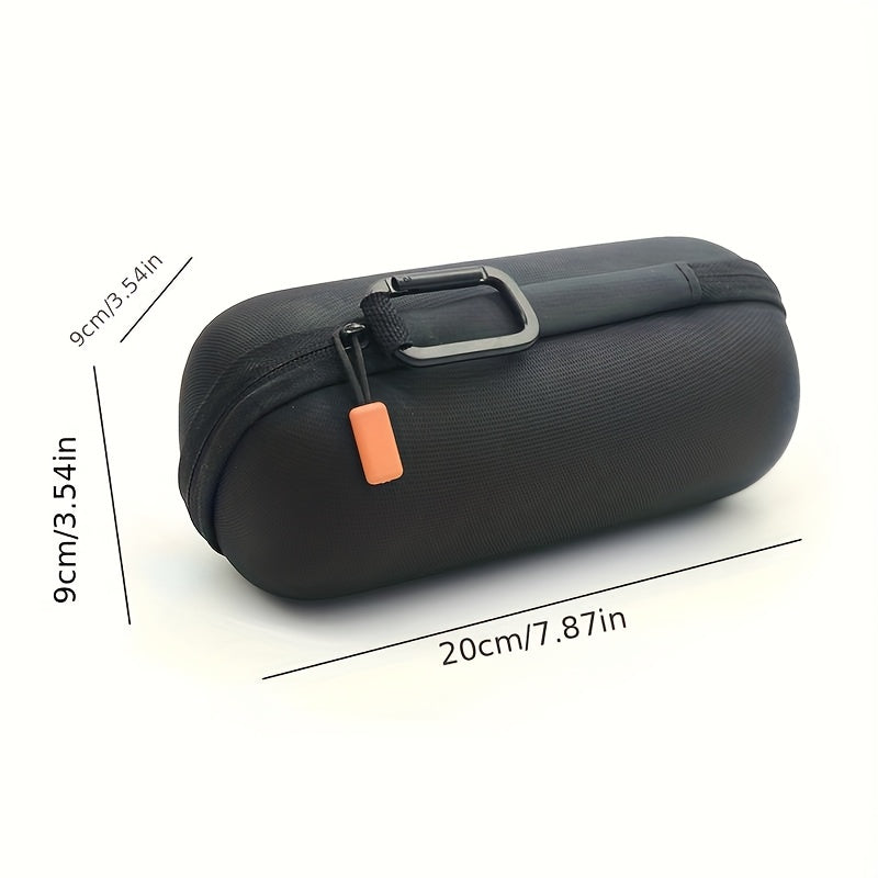1 Piece JBL Flip 3 4 5 6 EVA Speaker Case Shockproof Hard Shell Travel Bag with Handle Portable Outdoor Storage for Wireless Speakers Black Mesh Design - Jimmys Supplies