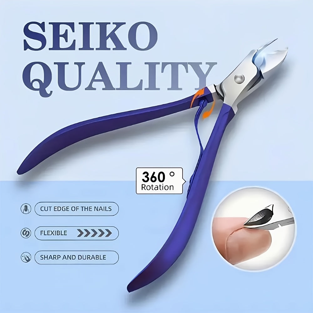 30 Pieces Professional Nail Care Kit Blue Manicure Set with Nail Clippers Cuticle Scissors and Nail Files Portable Travel Case Pedicure Tools for Home and Travel Use - Jimmys Supplies