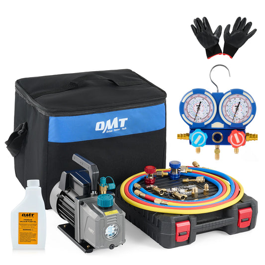 OMT Combo 3.5cfm 1/4hp Air HVAC Vacuum Pump Kit - Jimmys Supplies