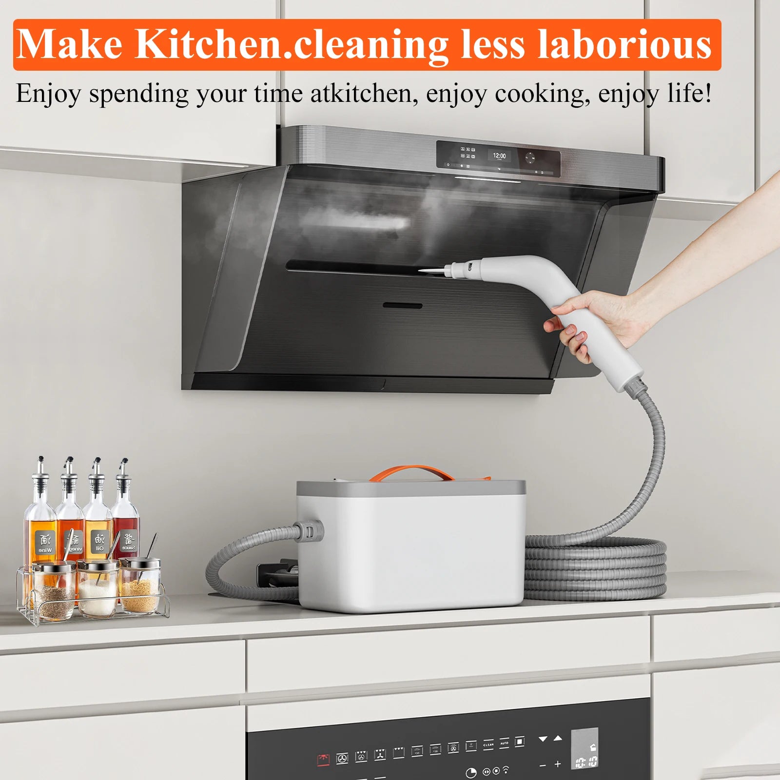 1500W Handheld Steam Cleaner for Tough Stains and Grime - Jimmys Supplies