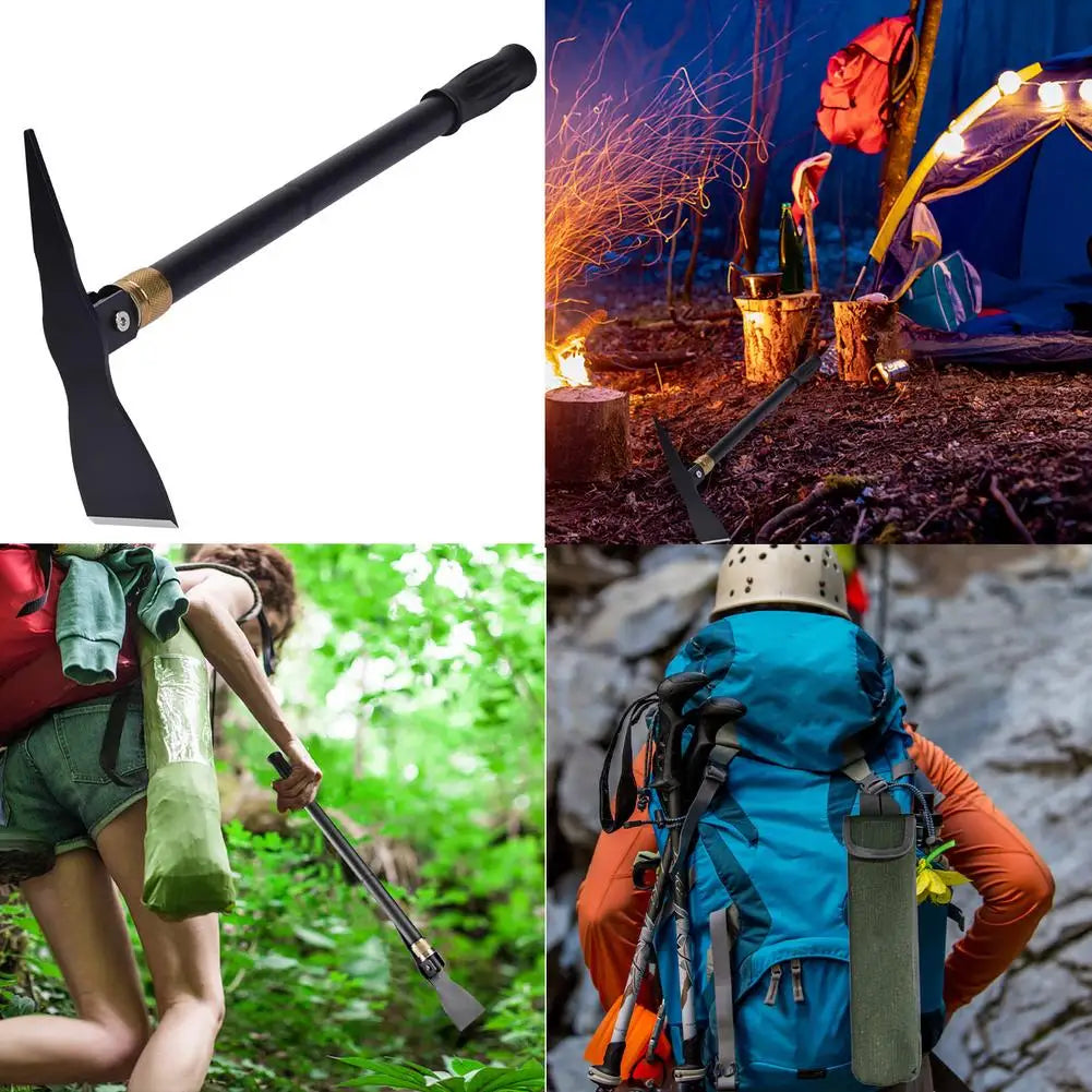 Folding Shovel Lightweight Portable Camping Shovels For Digging | Tactical Shovel Pickaxe Hoe Outdoor Survival Tools For Hiking - Jimmys Supplies