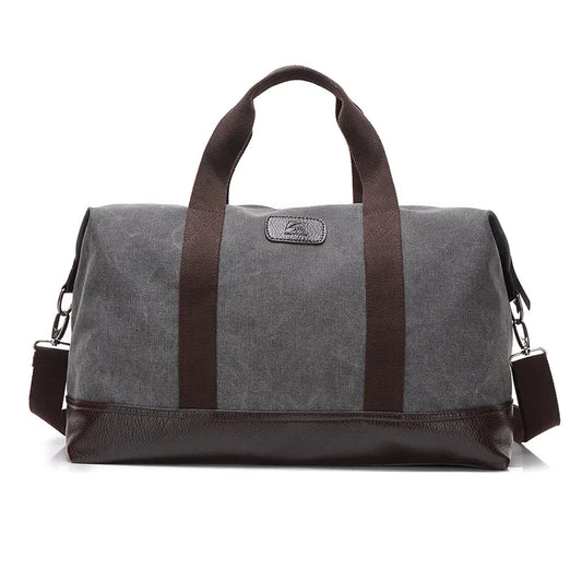 Vintage Canvas Bags for Men Travel Hand Luggage Bags Weekend Overnight Bags Big Outdoor Storage Bag Large Capacity Duffle Bag - Jimmys Supplies