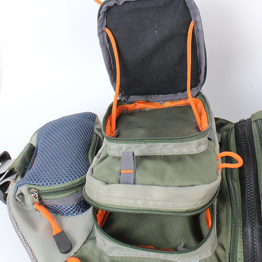 Men's Adjustable Fly Fishing Vest Outdoor Trout Pack Mesh Tackle Bag Jacket - Jimmys Supplies