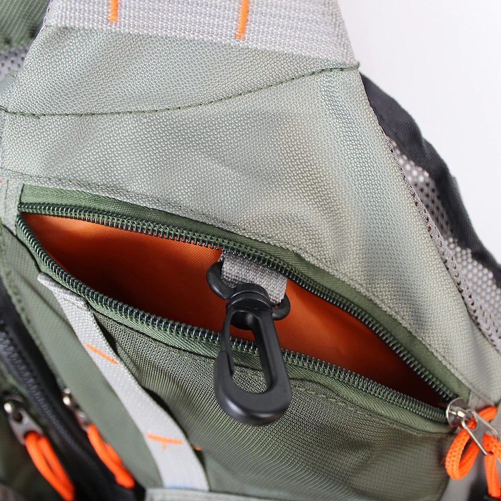 Men's Adjustable Fly Fishing Vest Outdoor Trout Pack Mesh Tackle Bag Jacket - Jimmys Supplies