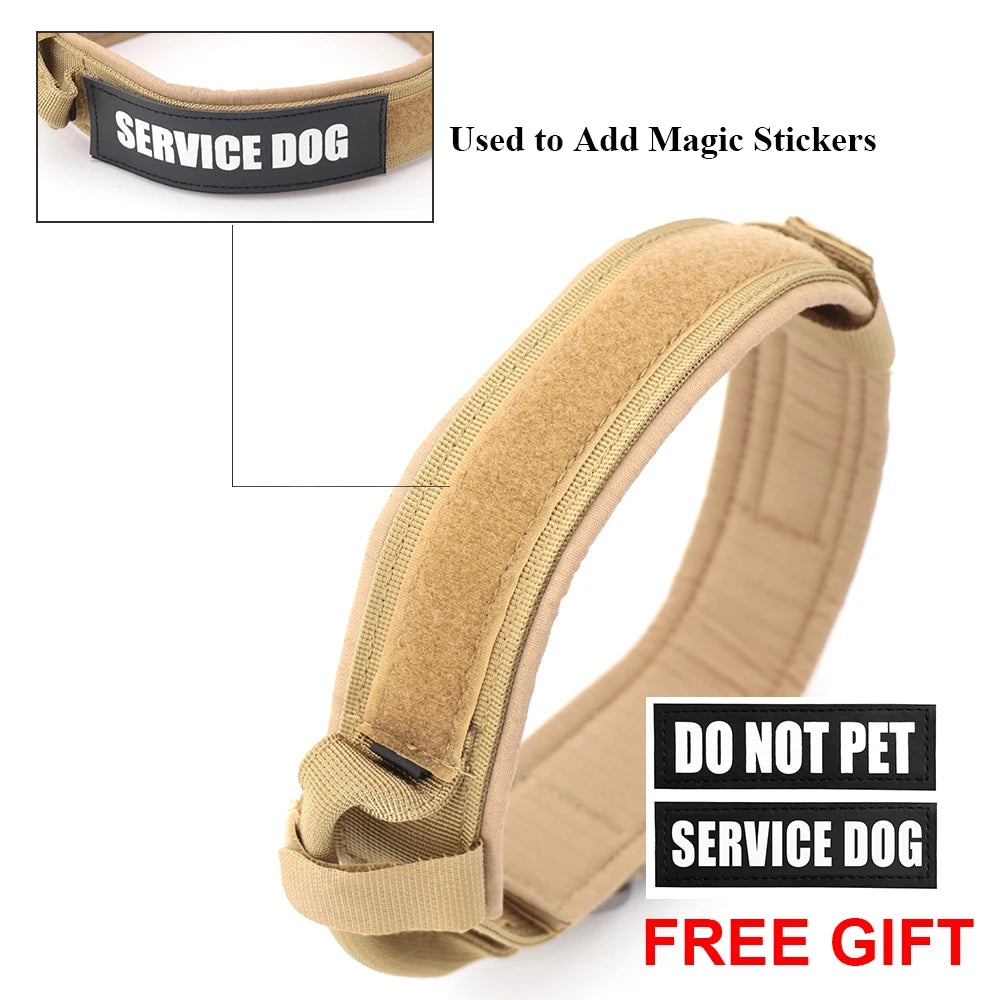 Dog Training Collar Adjustable Tactical Dog Collar And Leash Set Control Handle Pet Lead Collar - Jimmys Supplies