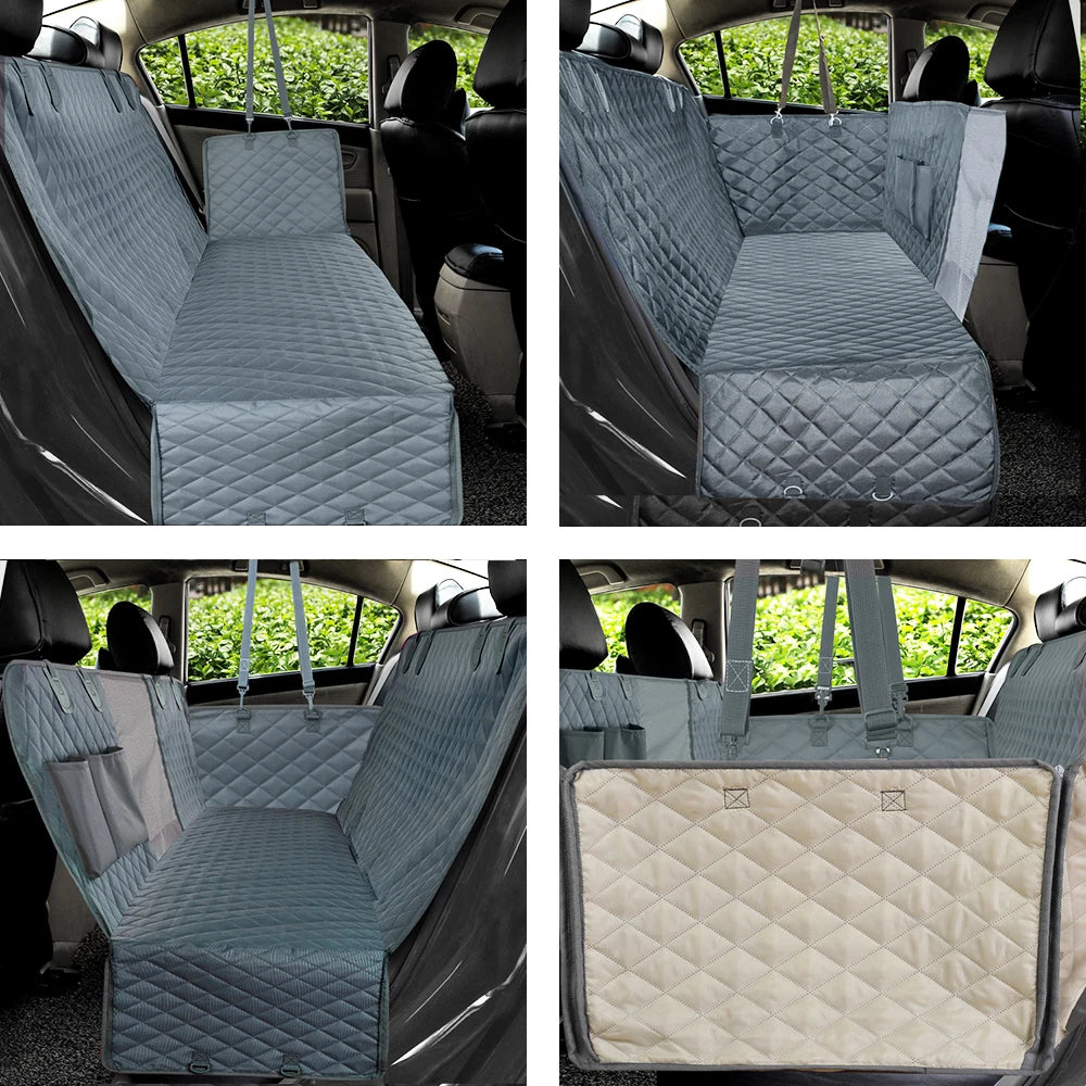 PETRAVEL Dog Car Seat Cover Waterproof Pet Travel Dog Carrier Hammock Car Rear Back Seat Protector Mat Safety Carrier For Dogs - Jimmys Supplies