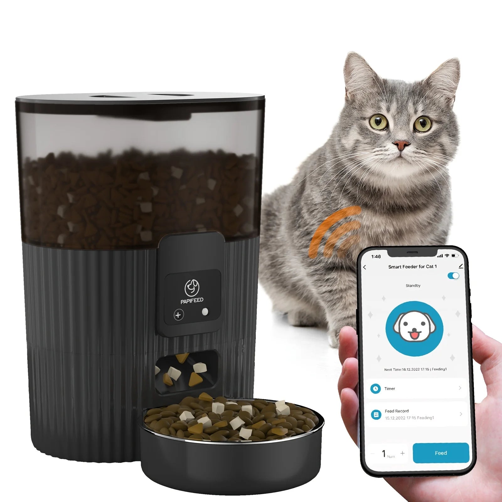 PAPIFEED Cat Automatic Feeder Dog Fixed Feeding Machine - Jimmys Supplies