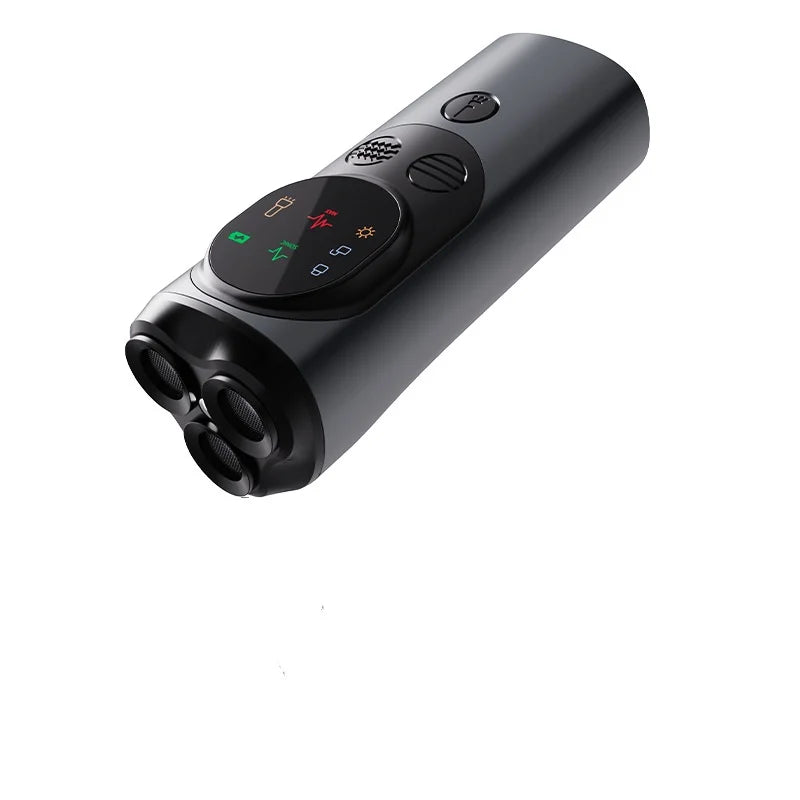 The new ultrasonic dog repeller has a screen bark stopper illumination, a flashing light, and a distress light