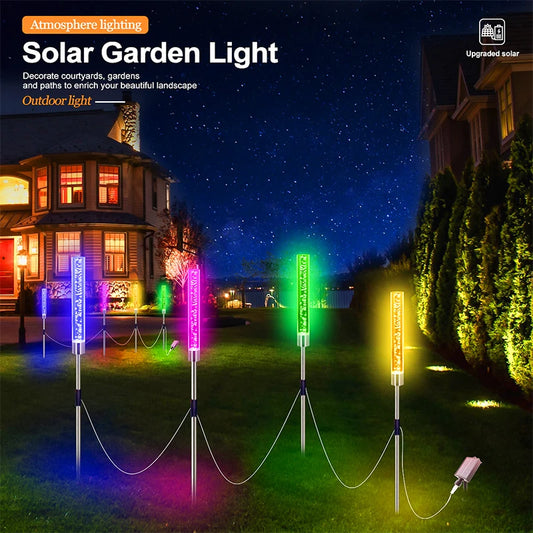 Solar Outdoor Light 4Pc Led Solar Powered Lawn Light - Jimmys Supplies