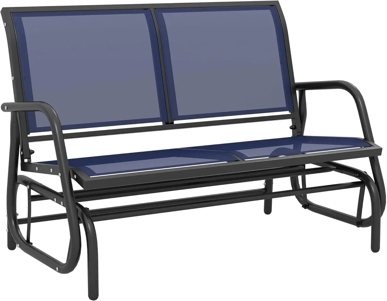 Outdoor Glider Bench, Patio Double Swing Rocking Chair Loveseat - Jimmys Supplies