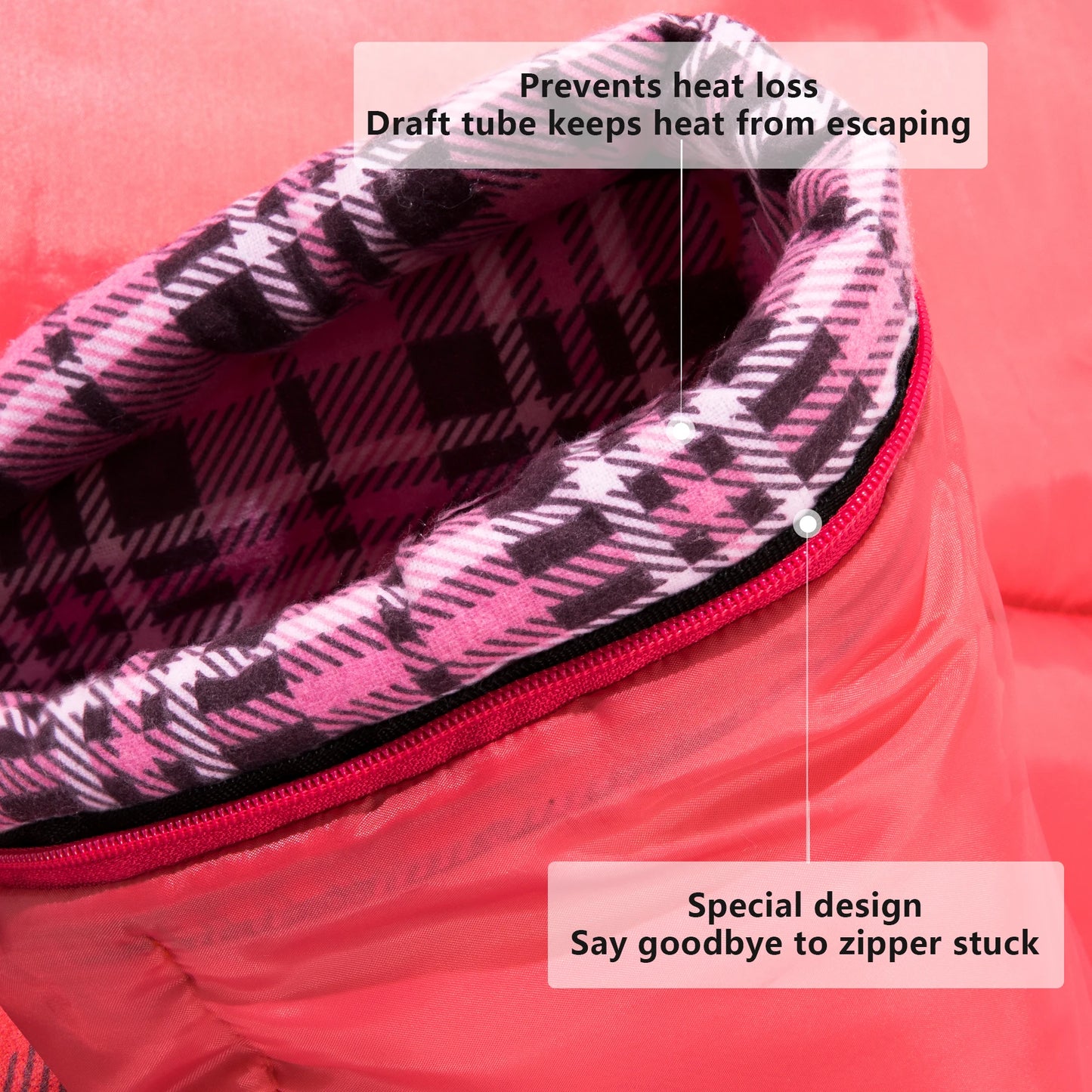 BISINNA Camping Sleeping Bag 3 Season Ultralight Backpacking Sleeping Bag Spliceable Travel Bag for Outdoor Hiking Picnic